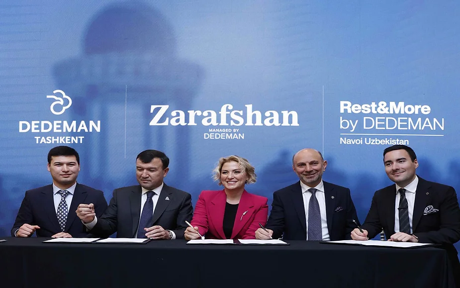 Dedeman, Özbekistan’da 3 yeni otel için Zarafshan Group ile anlaşma imzaladı
