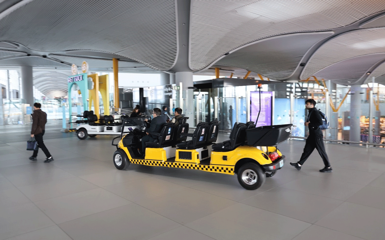 İstanbul Havalimanı’nda terminal içerisinde ‘TAXİ’ hizmeti başlatıldı