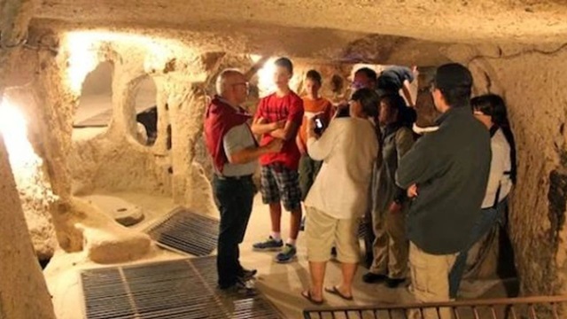 Kapadokya’daki yer altı şehirlerini ziyaretçi sayısı 1 milyon 300 bini geçti
