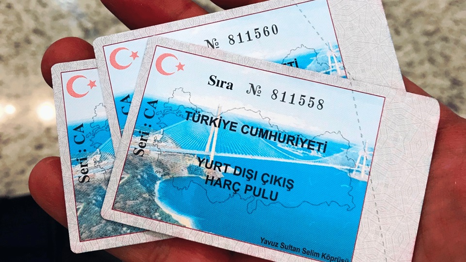Yurt dışına çıkış harcına zam yüzde 43,49 oldu