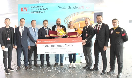 Çukurova Havalimanı 1 milyon yolcu barajını aştı