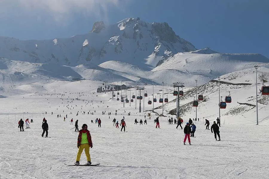 Erciyes, Yarıyıl Tatilinde 1,4 Milyon Ziyaretçi Ağırladı