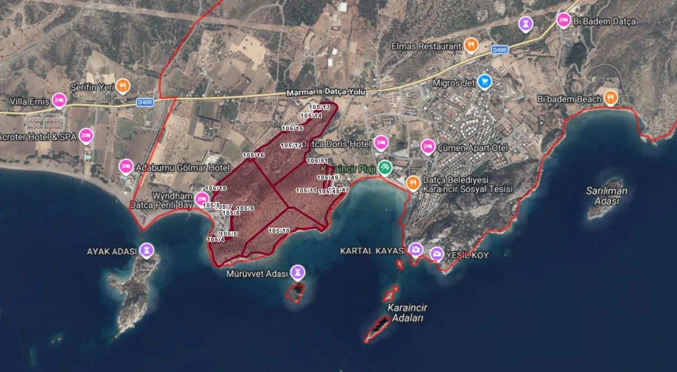 Datça’da Turizm Bölgesindeki 384 Dönümlük Dev Hazine Arazisi Özelleştiriliyor