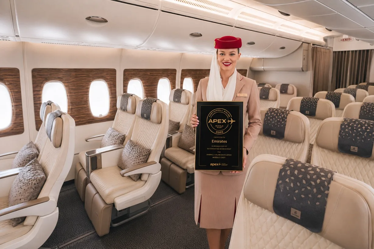 Emirates, APEX 2026’da Orta Doğu’nun en iyi havayolu seçildi