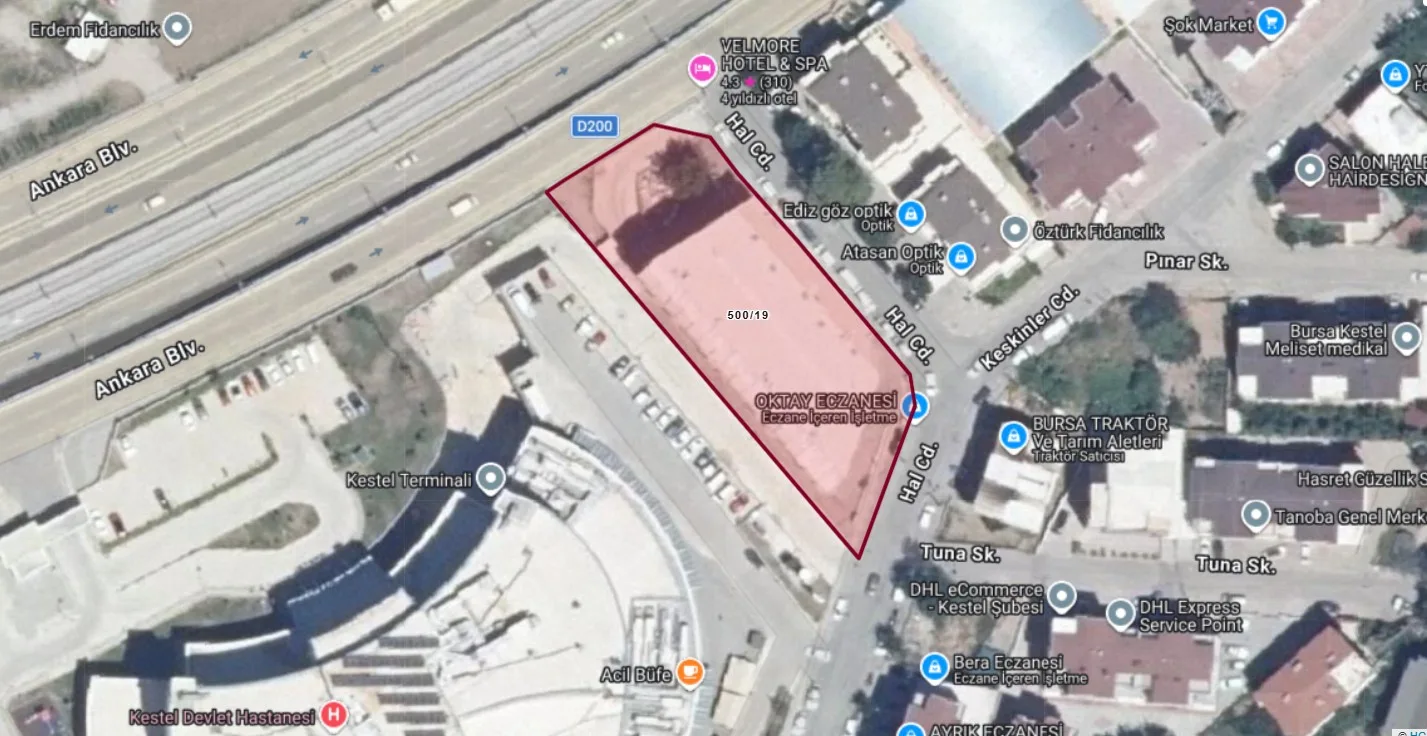 Bursa Kestel’de otel binası ihaleyle satışa çıkıyor