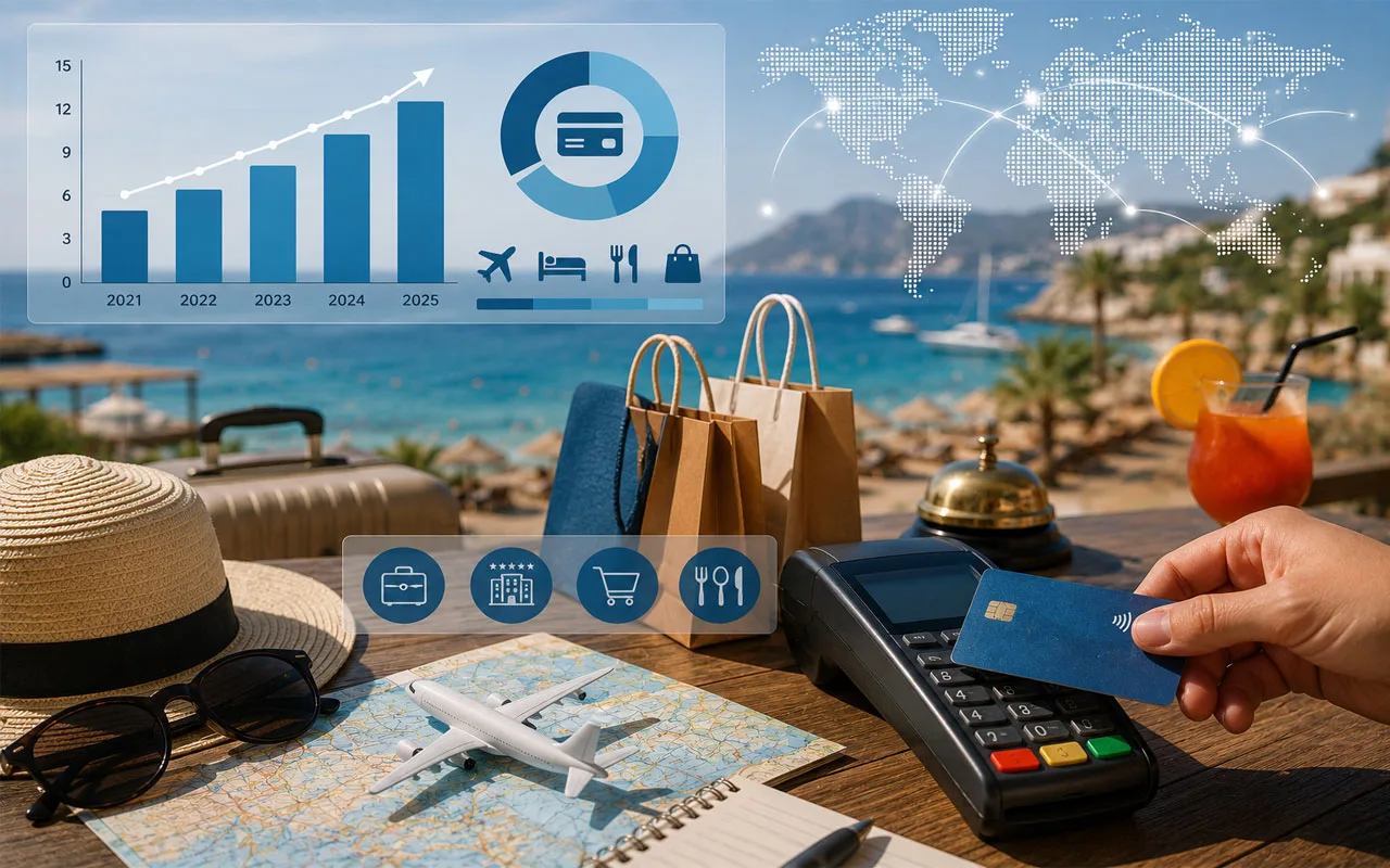 Kartlı turizm harcamaları 14 milyar doları geçti