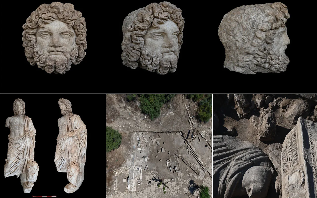 Aspendos’ta 1800 yıllık şifa heykeli bulundu