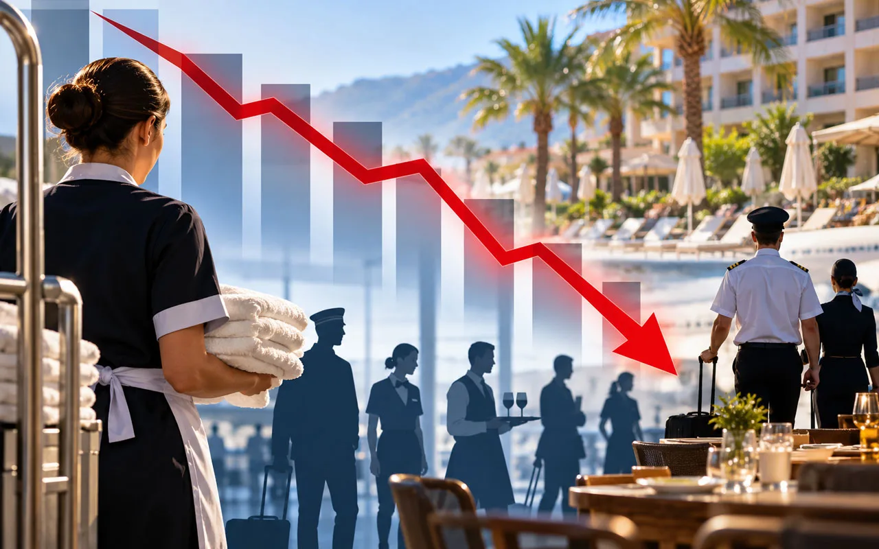 Turizmde çalışan sayısı 64 bin azaldı! En sert düşüş otellerde