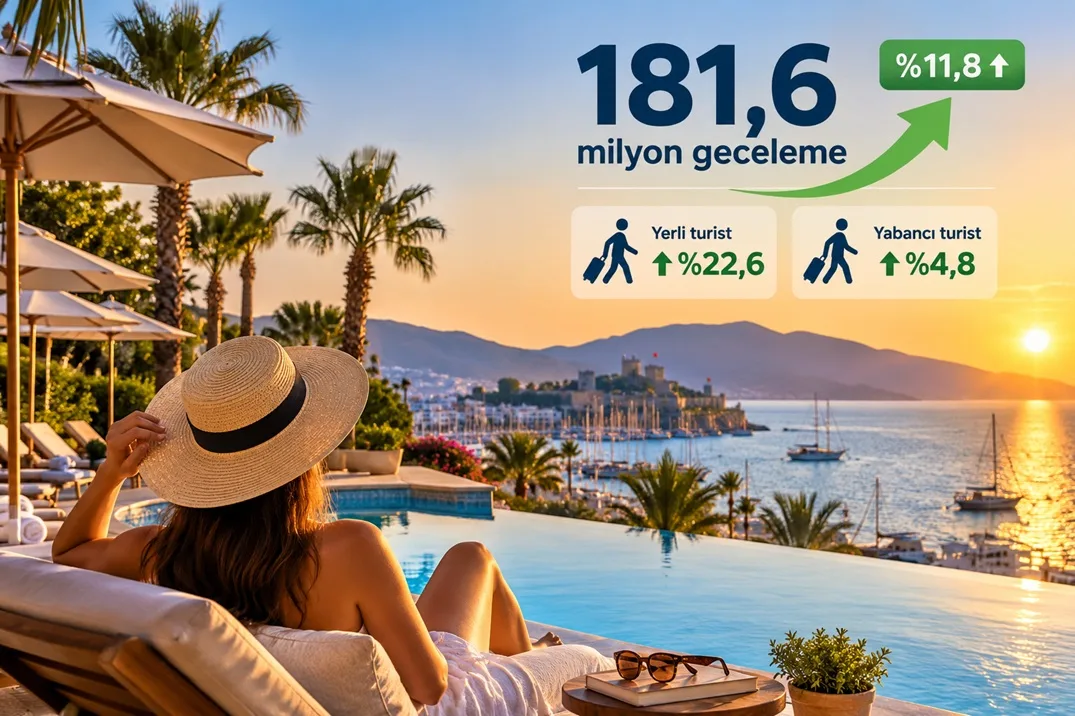 Türkiye’de 181,6 milyon geceleme! Büyümeyi yerli turist sırtladı