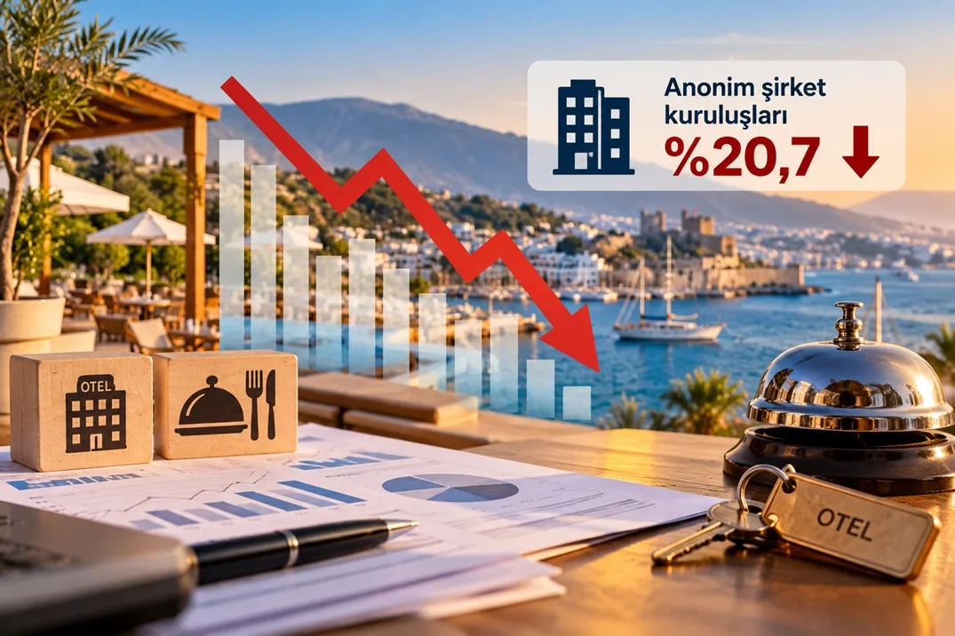 Turizmde dikkat çeken tablo! Anonim şirket kuruluşları yüzde 20,7 azaldı