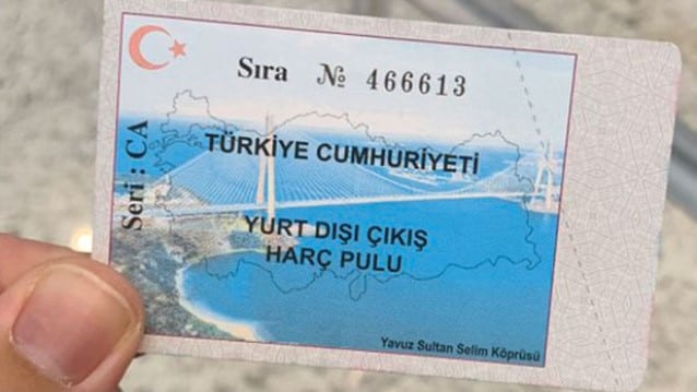 Yurtdışı çıkış harç pulu akıllı telefon kredi kartı