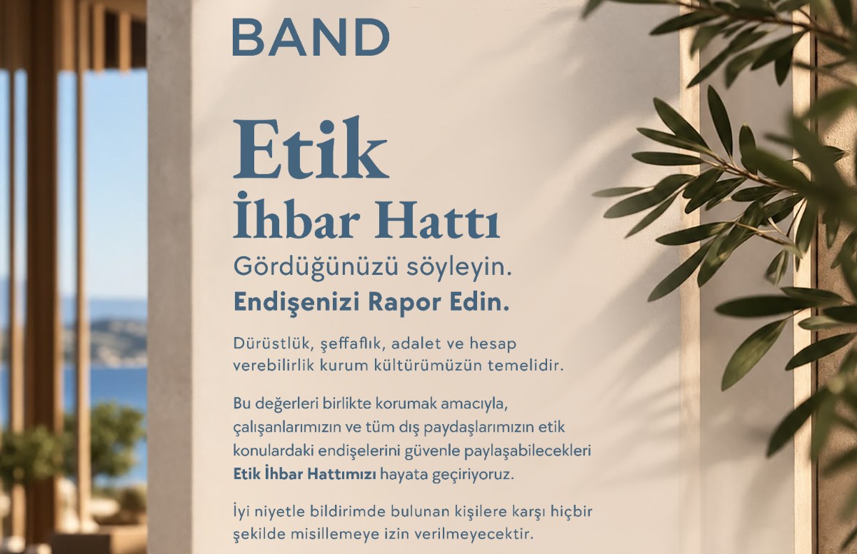 Band Turizm, Etik İhbar Hattını hayata geçirdi
