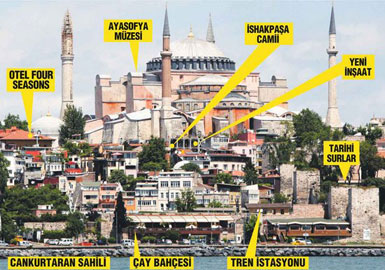 1500 yıllık Ayasofya gölgede kaldı...