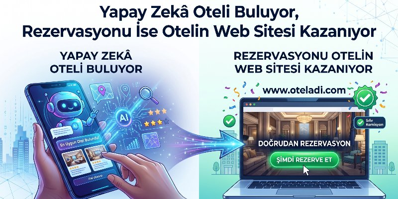 Yapay Zekâ Oteli Buluyor, Rezervasyonu İse Otelin Web Sitesi Kazanıyor
