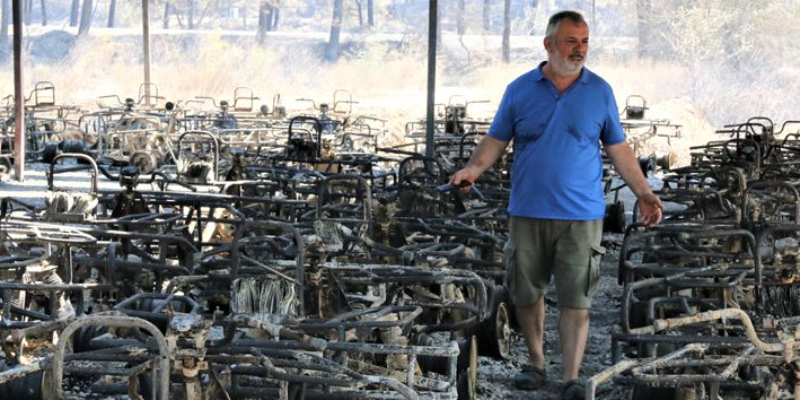 150 ATV aracından 95 tanesi küle döndü