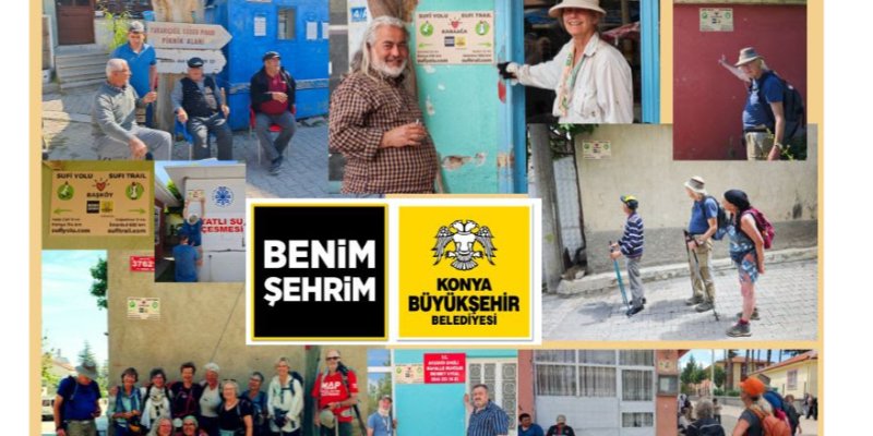 Yürüyen Kervan 2026 Sufi Yolu'nda İlerliyor: Konya'da Yeni Tabelalarla Rota Daha Güvenli ve Görünür