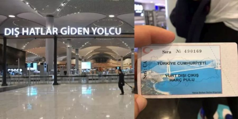 Yurt dışı çıkış harcı  50 TL’den 150 TL oldu