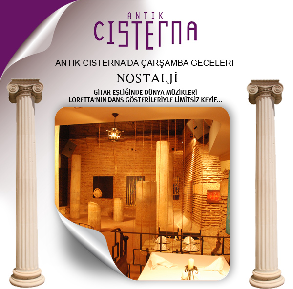 Antik Cisterna’da, muhteşem Çarşamba geceleri