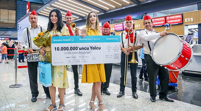  10 milyonuncu yolcu sürprizle karşılandı