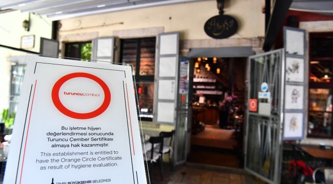 128'i otel 395 işletmeye turuncu çember sertifikası
