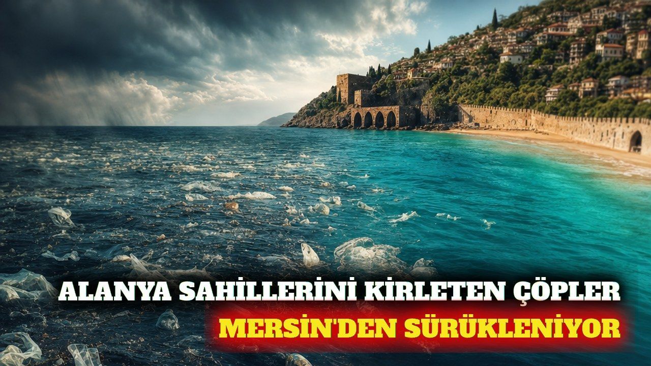 Alanya ve Antalya kıyılarındaki atıklar Mersin'den geliyor