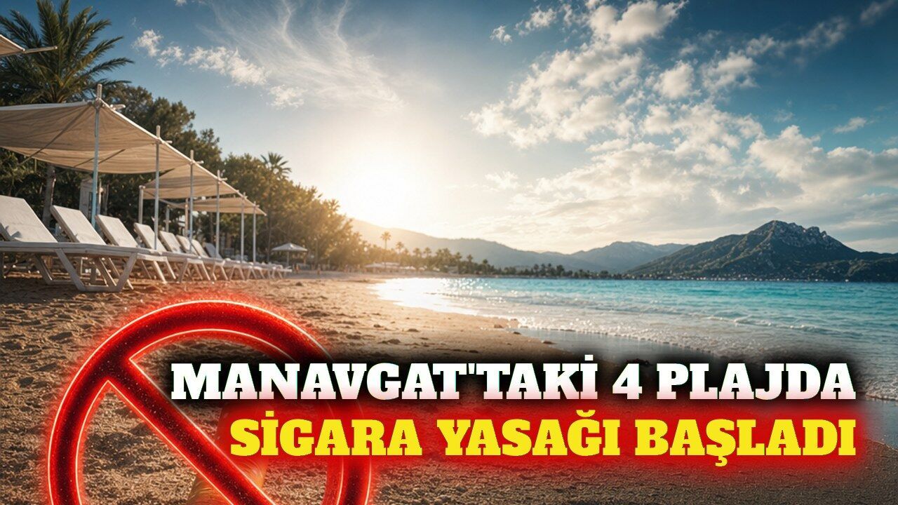 Manavgat'ta 4 halk plajı dumansız alan ilan edildi
