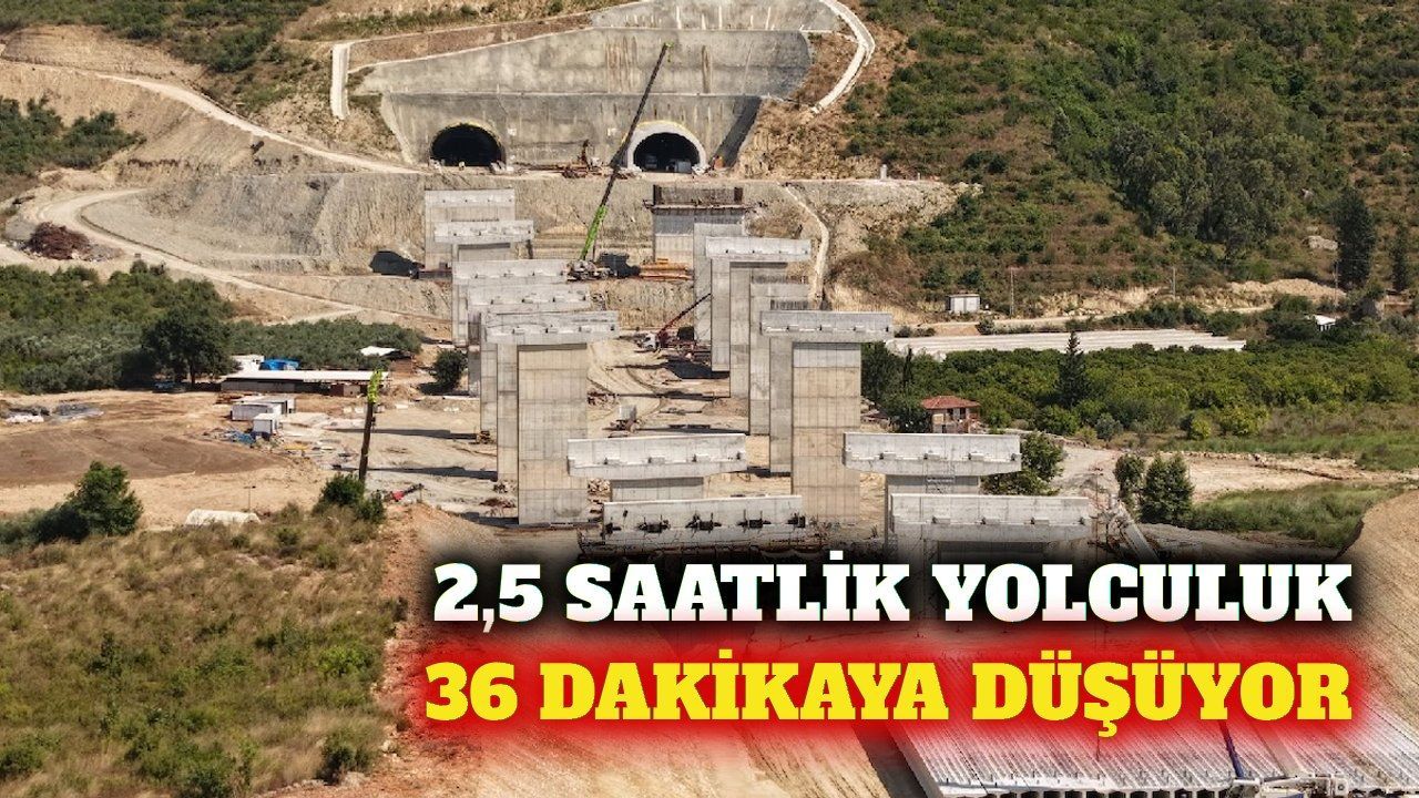 Antalya-Alanya otoyolu ile yolculuk 36 dakikaya iniyor