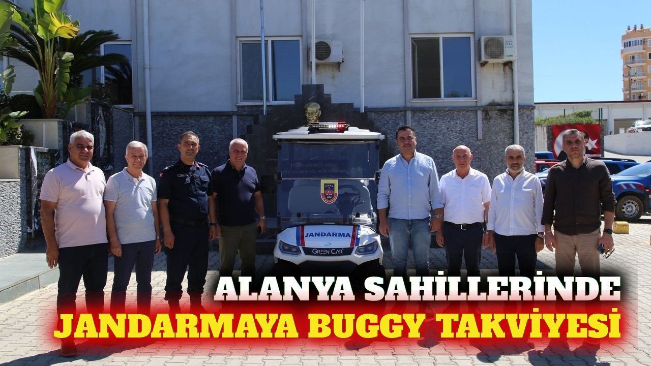 Alanya jandarmasına plaj devriyesi için buggy bağışlandı