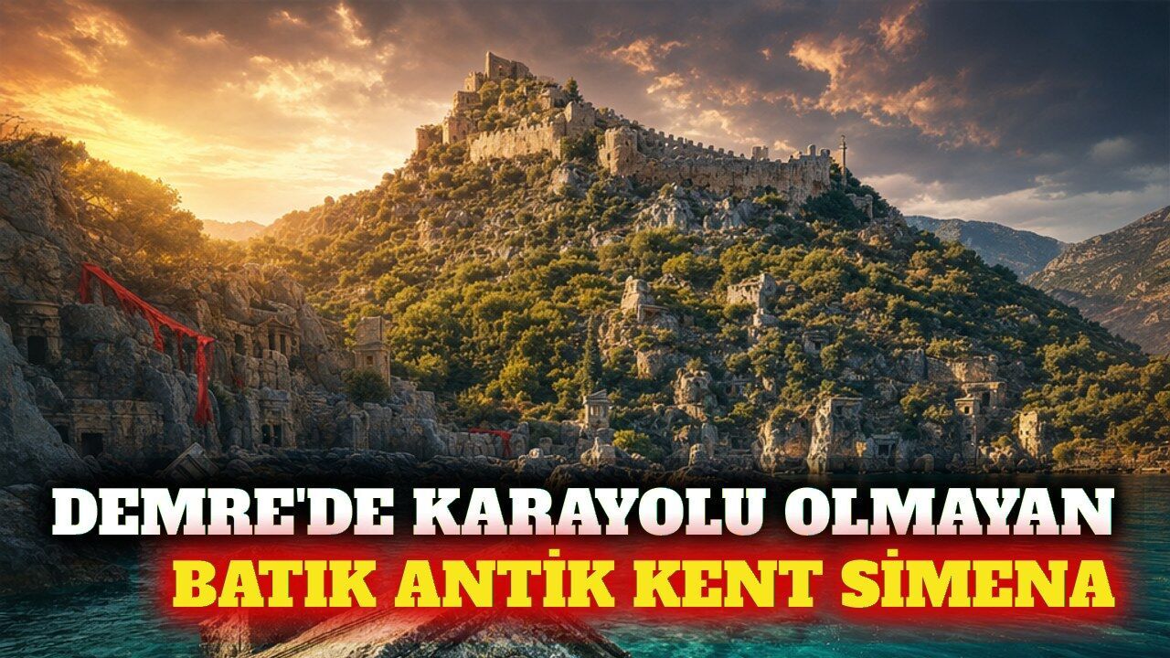 Demre'de karayolu olmayan antik kent: Simena