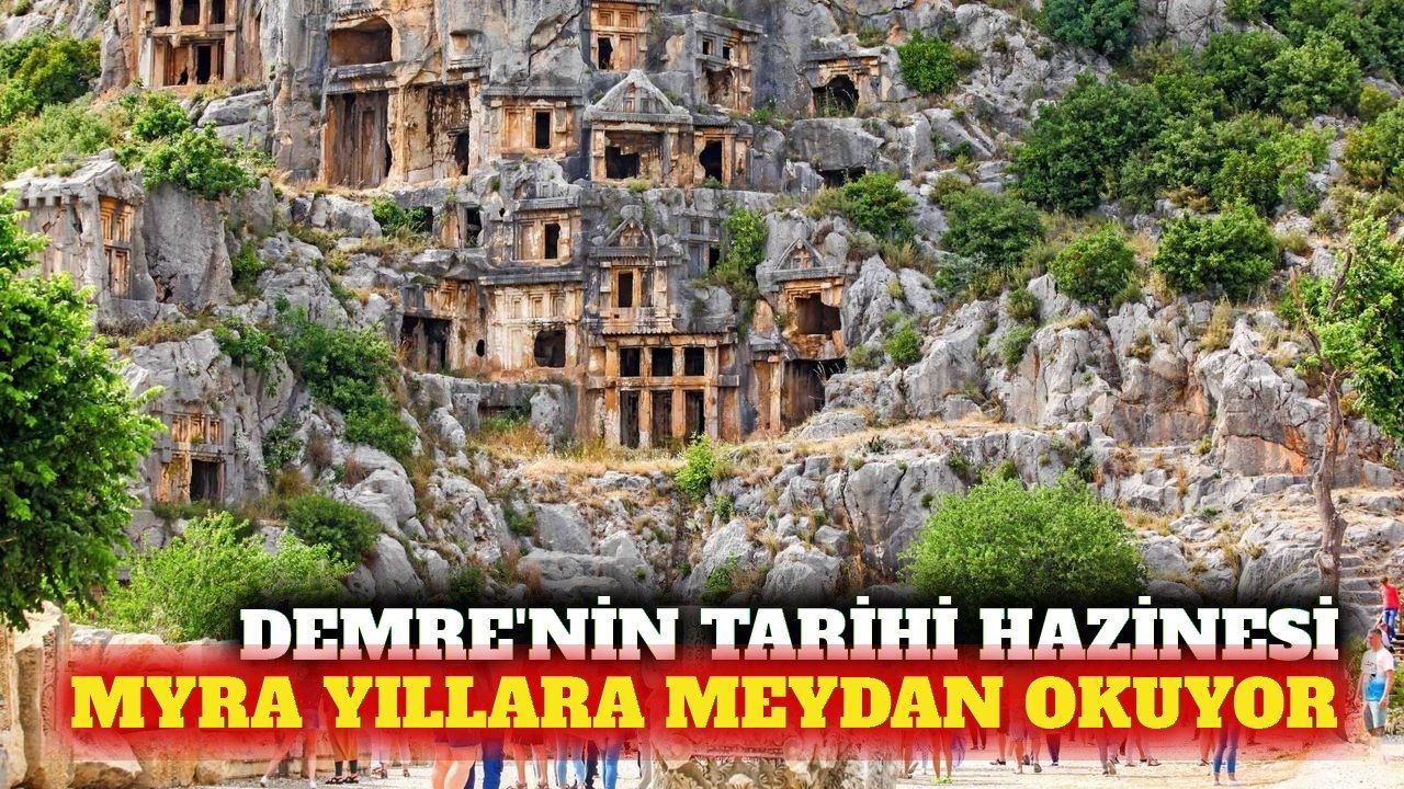 Demre'deki Myra Antik Kenti binlerce yıllık tarih sunuyor