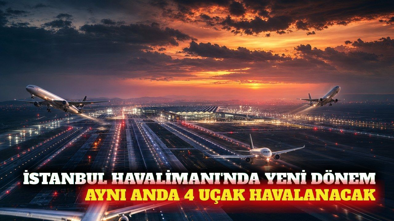 İstanbul Havalimanı'nda 4 uçak aynı anda inip kalkabilecek