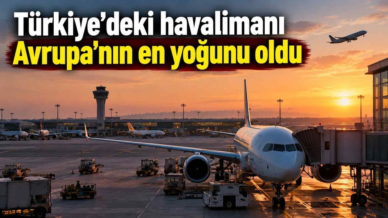 Türkiye’deki havalimanı Avrupa’nın en yoğunu oldu