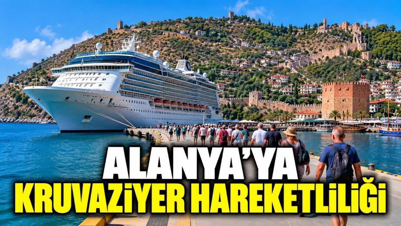 Alanya'ya 2026'da 10 kruvaziyerle 12 bin 876 turist geldi