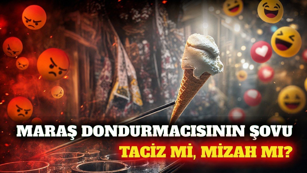 Maraş dondurmacısının turist şovu sosyal medyayı ikiye böldü