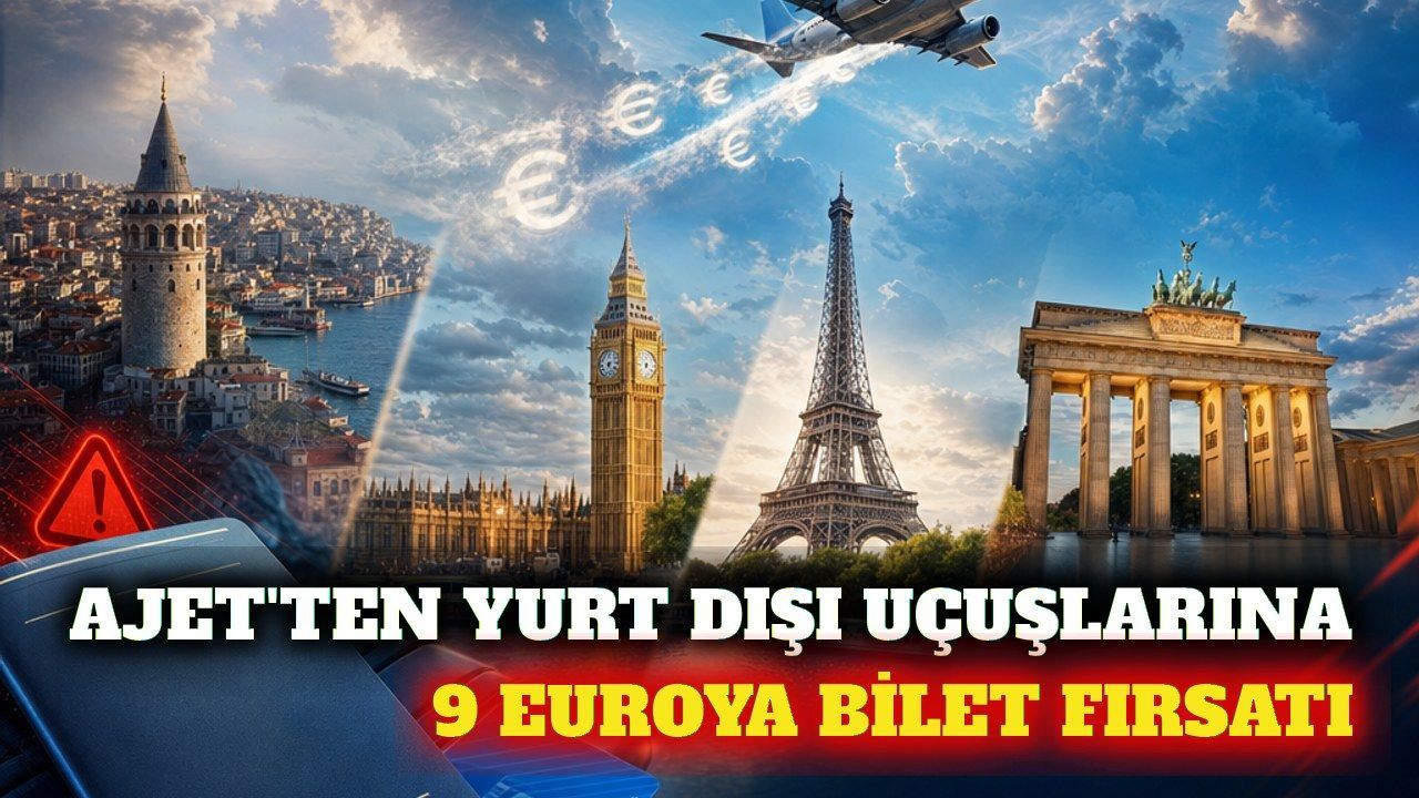 AJet'ten 9 euroluk yurt dışı uçak bileti kampanyası