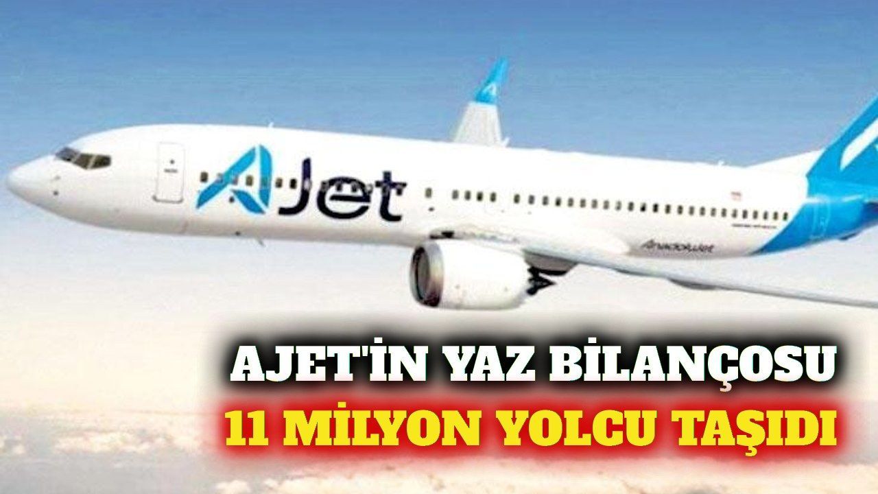 AJet yaz döneminde 11 milyon yolcu taşıdı
