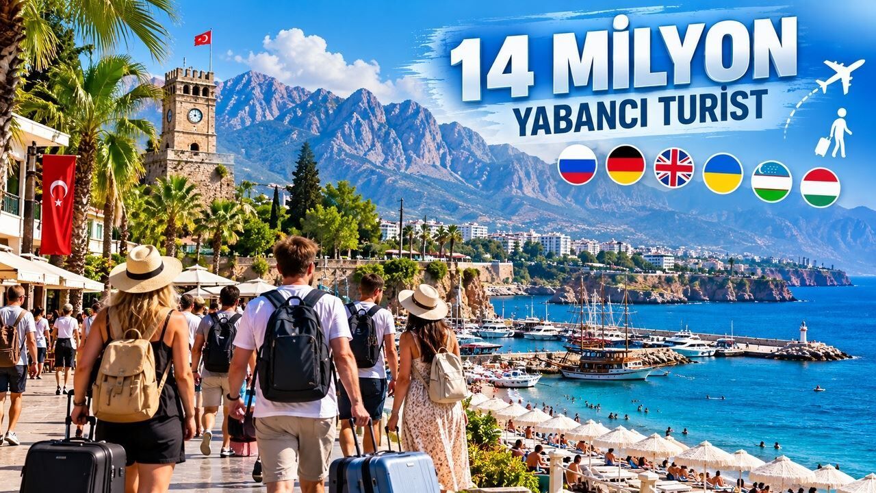 Antalya’da turist sayısı 14 milyona yaklaştı!