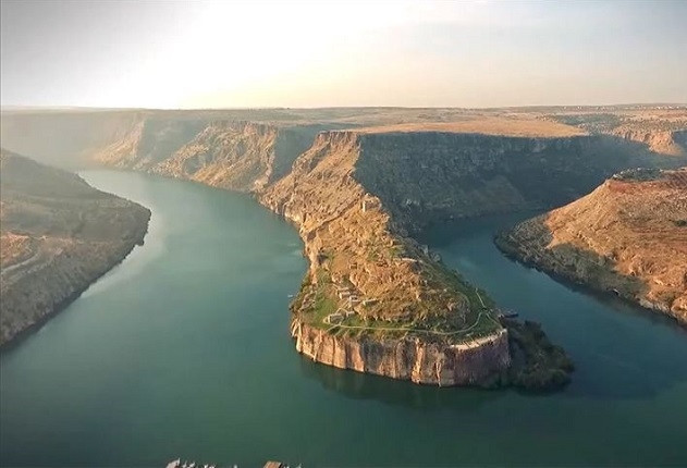 Zeugma ve Fırat Nehri'nin tanıtımı için özel görüntü çekildi
