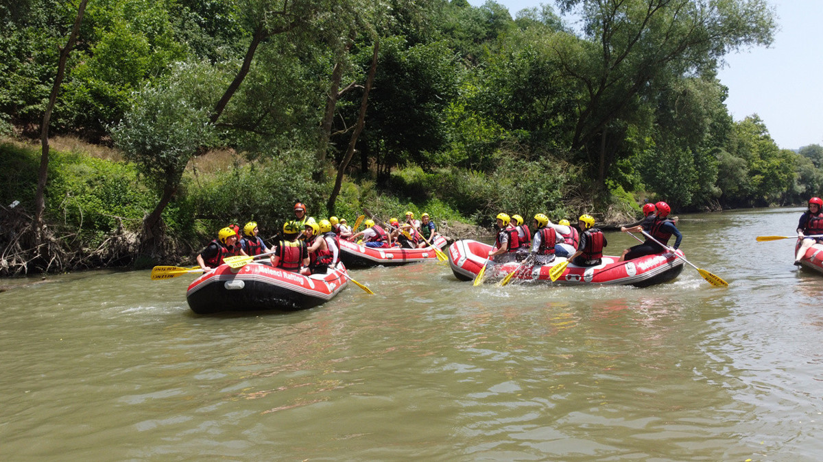 Sıcak hava rafting parkurlarına talebi artırdı