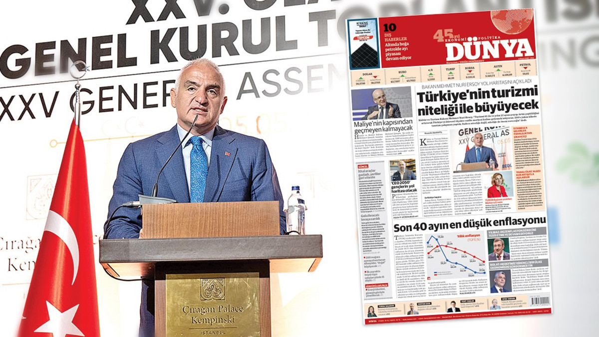 Kültür ve Turizm Bakanı Ersoy: Türkiye’yi turizmde küresel cazibe merkezi yapacağız